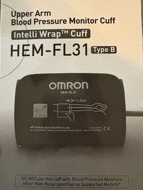 OMRON Black IntelliWrap Upper Arm Blood Pressure Cuff HEM-FL31